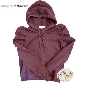 Rebecca Minkoff Janine Hoodie XXS Burgandy